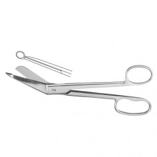 Lister Bandage Scissor One Large Ring Stainless Steel, 18.5 cm - 7 1/4"